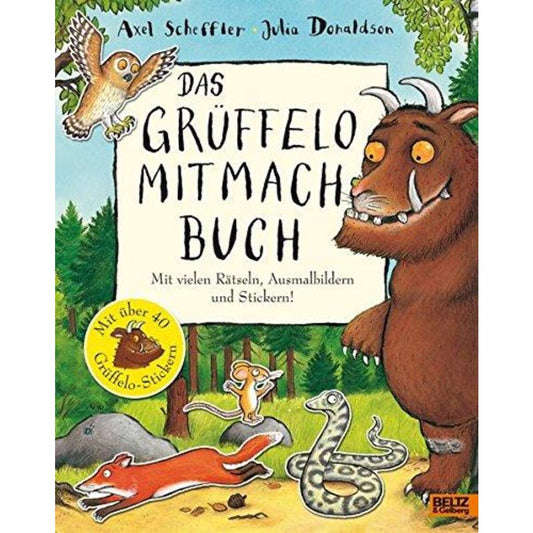 Beltz Verlag Das Grüffelo-Mitmachbuch: Mit vielen Rätseln, Such- und Ausmalbildern und Stickern