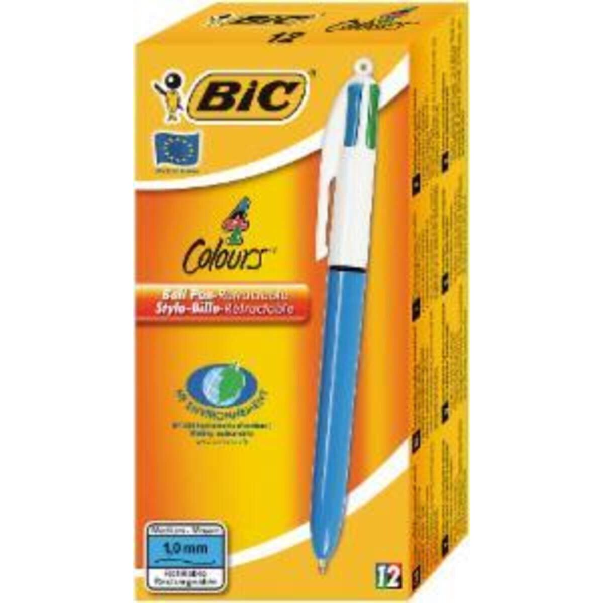 BIC 4-Farb-Druckkugelschreiber 0,4 mm rot/schwarz/blau/grün