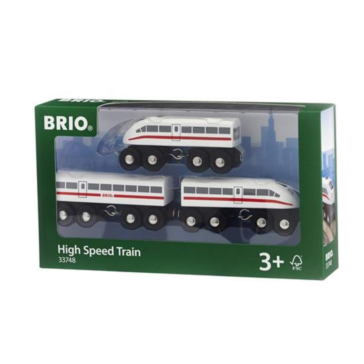 BRIO World Schnellzug mit Sound, Holz, 3 Teile