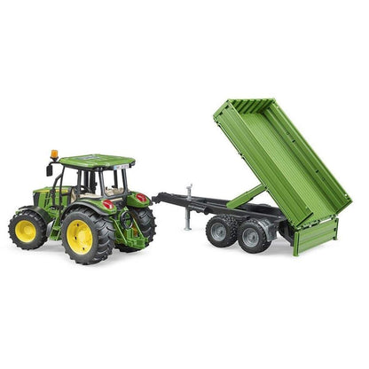 BRUDER® 2108 John Deere 5115M + mit Bordwandanhänger