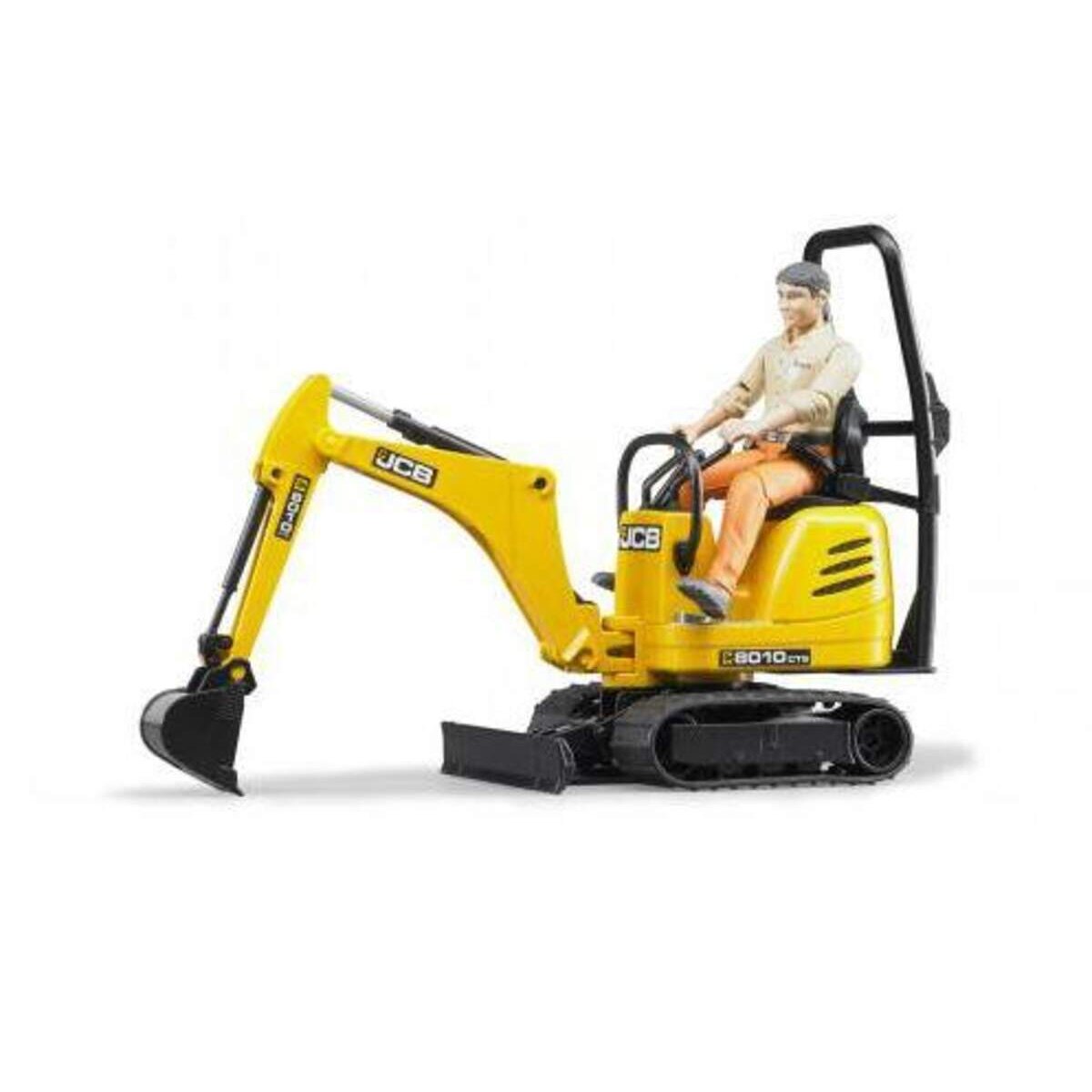 BRUDER® 62002 JCB Mikrobagger 8010 CTS und Bauarbeiter