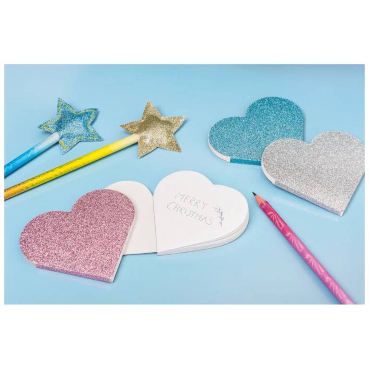 BRUNNEN Bleistift Star HB rund 18 cm, 1 Stück, 4-fach sortiert