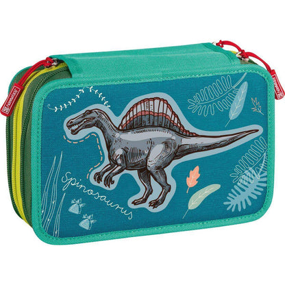 BRUNNEN Schüler-Triple-Etui gefüllt Dinosaurier