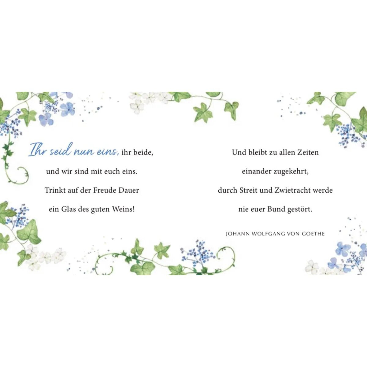 Coppenrath Verlag BiblioPhilia: Zur Hochzeit die besten Wünsche