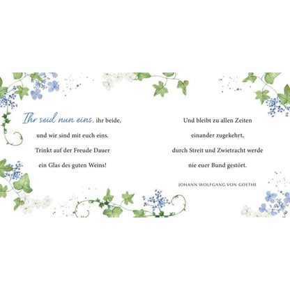 Coppenrath Verlag BiblioPhilia: Zur Hochzeit die besten Wünsche