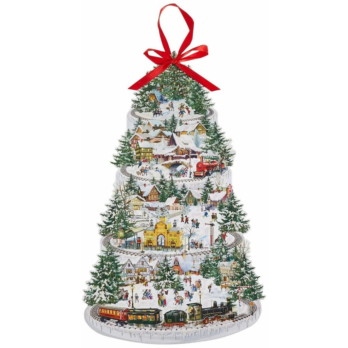 Coppenrath Verlag Eisenbahn-Tanne, Wand-Adventskalender (B.Behr)