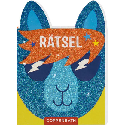 Coppenrath Verlag Glitzer-Rätsel to go Katze / Hase / Fuchs / Lama, 1 Stück, 4-fach sortiert