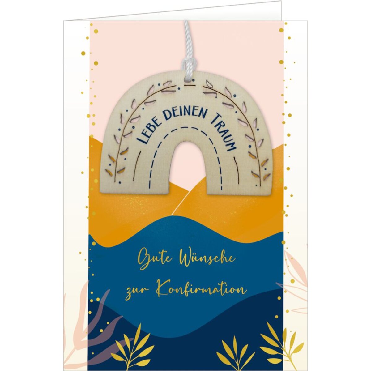 Coppenrath Verlag Grußkarte - Gute Wünsche zur Konfirmation (Regenbogen)