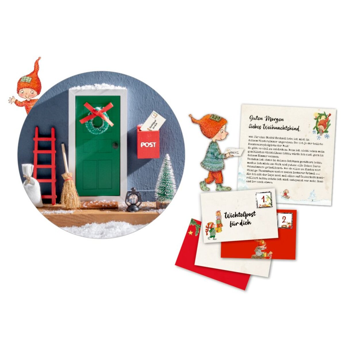 Coppenrath Verlag Mein Wichteltür-Adventskalender, Mitmachkalender 24er-Set