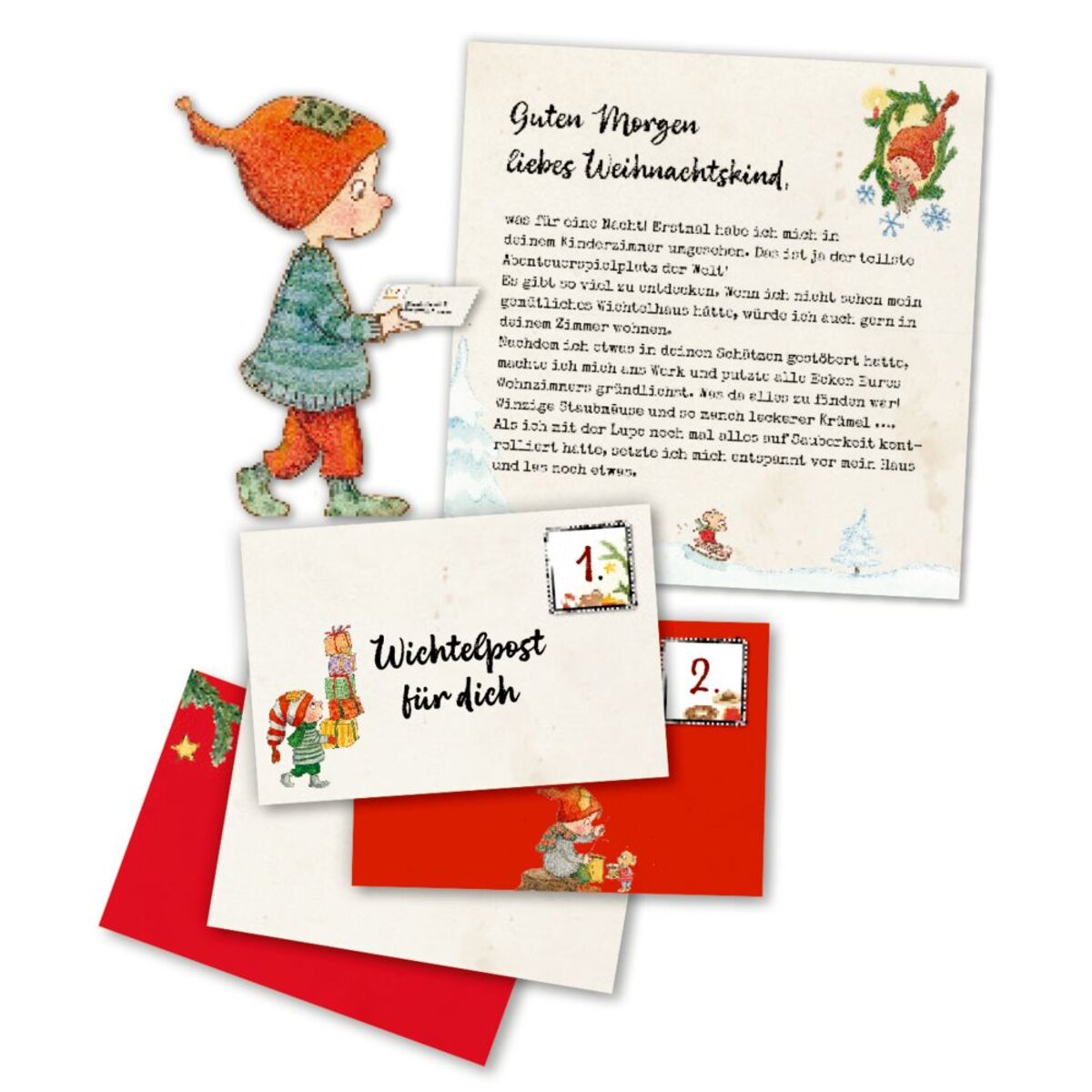 Coppenrath Verlag Mein Wichteltür-Adventskalender, Mitmachkalender 24er-Set