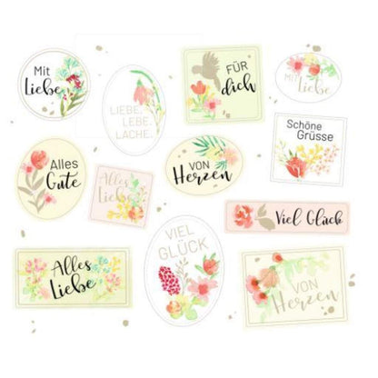 Coppenrath Verlag Stickerbuch: Etiketten und Sticker (Das Leben ist bunt)