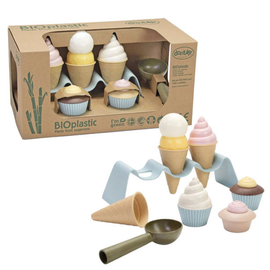 Dantoy Sandspiel Eis Set in Geschenkbox aus Bio Zuckerrohr