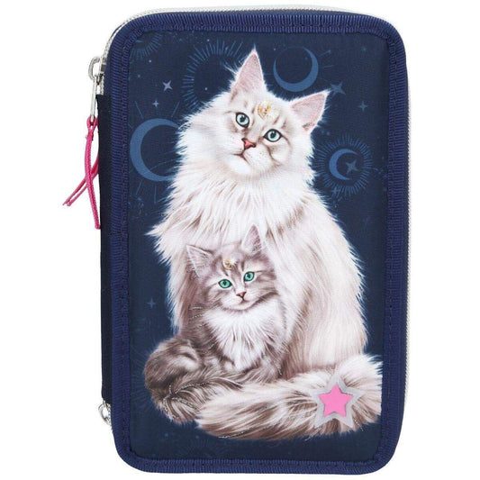 Depesche Fantasy Model 3-fach Federtasche LED MOONLIGHT