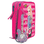 Depesche TOPModel Federtasche Popstar Gitarre, pink, 3-Fach, sortiert