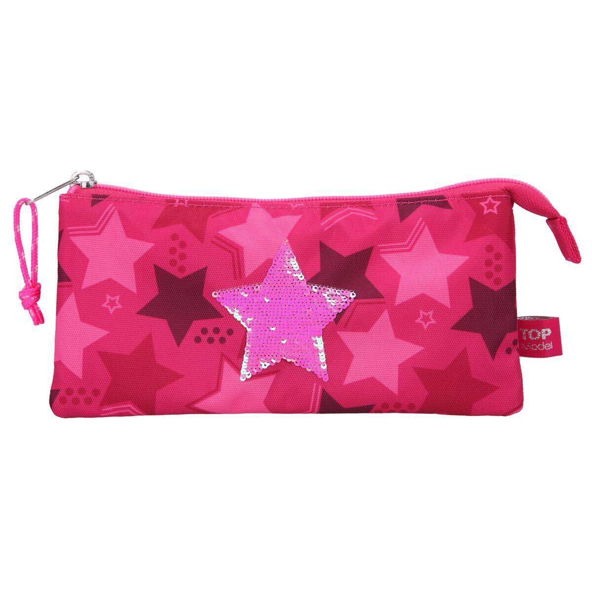 Depesche TOPModel Fächerschlamper Streichpaillette Stern Pink