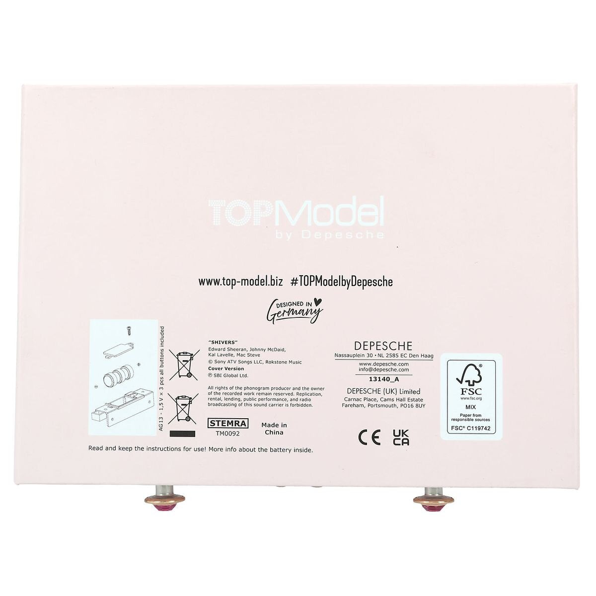 Depesche TOPModel gr. Schmuckkästchen mit Code und Sound