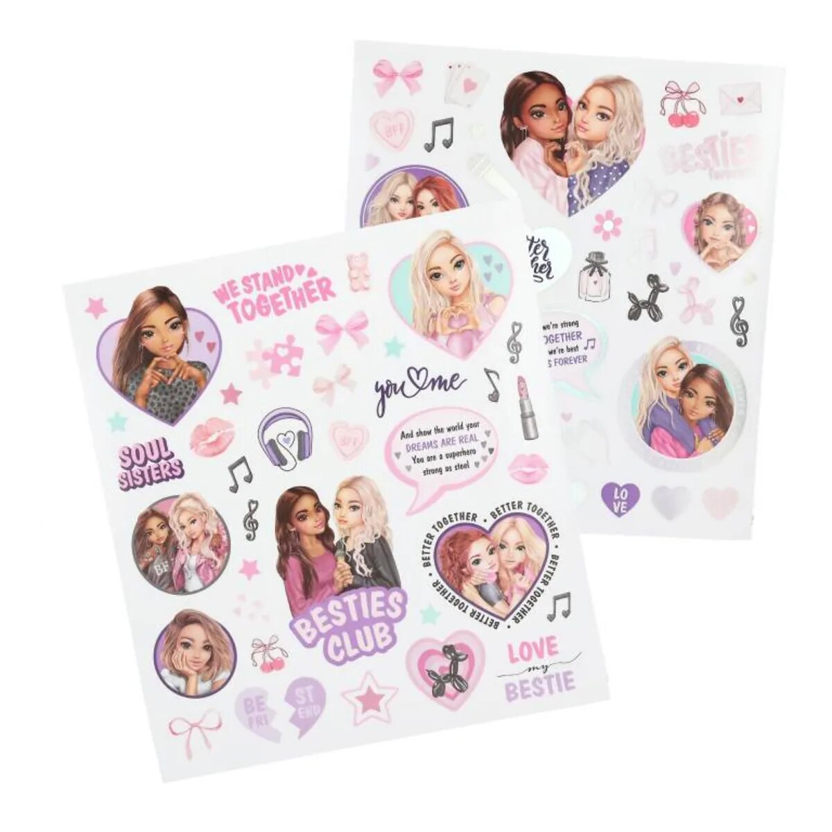 Depesche TOPModel Malbuch mit LED und Sound MY BFF mit 2 Bogen coole Sticker