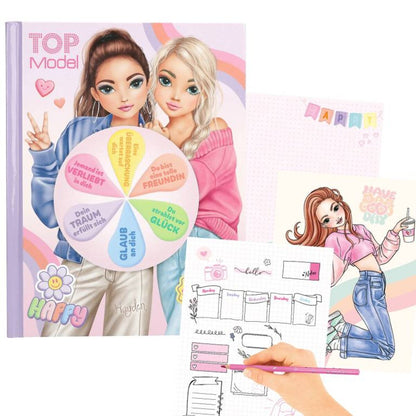 Depesche TOPModel Stimmungs-Malbuch mit LED-Glücksrad