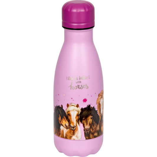 Die Spiegelburg Edelstahlflasche Pferdefreunde ca. 0,4 l 20 cm