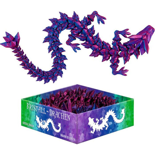 Die Spiegelburg Kristall-Drache rot, lila und gelb, 1 Stück, 3-fach sortiert