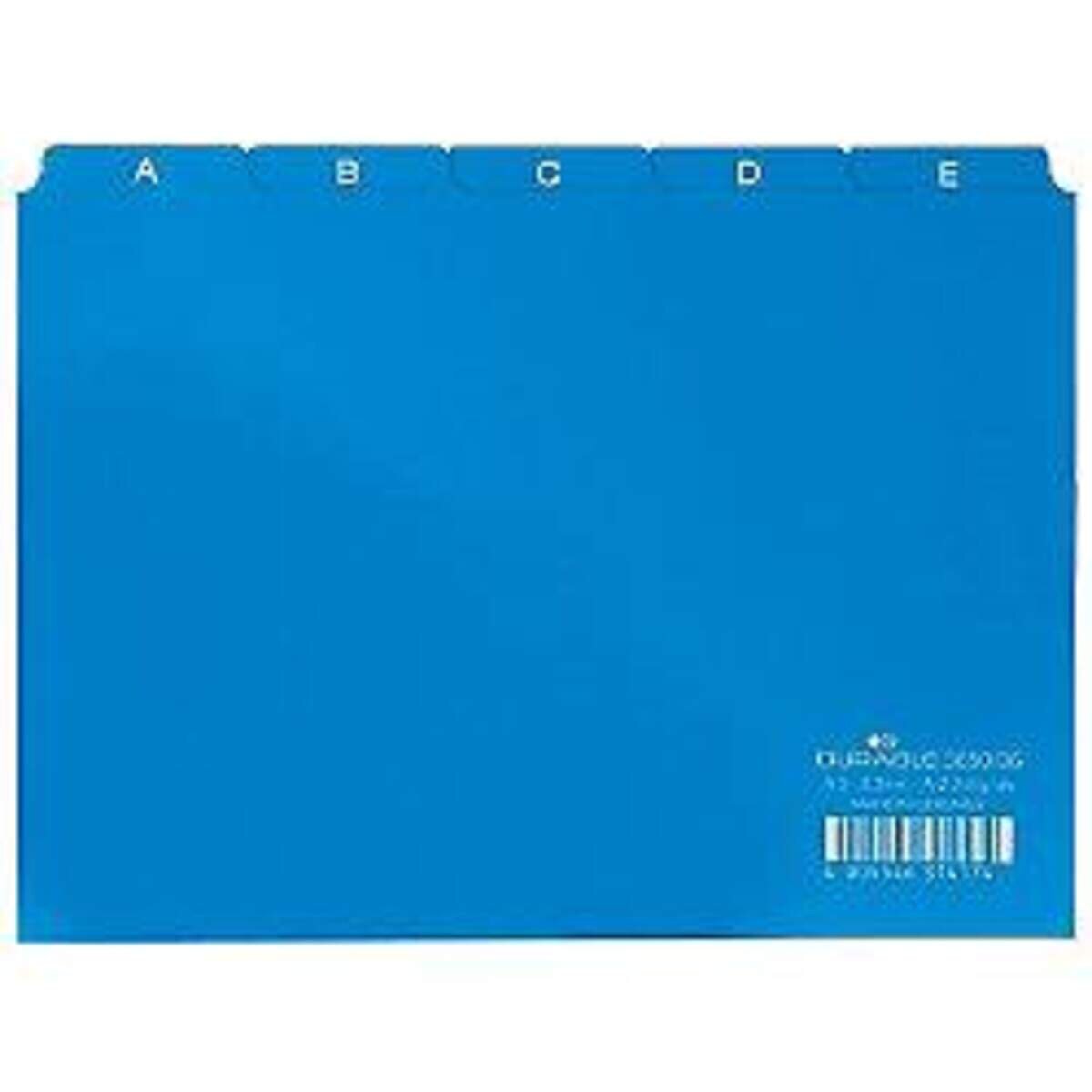 Durable 366006 - Leitregister A-Z DIN A6 quer, blau