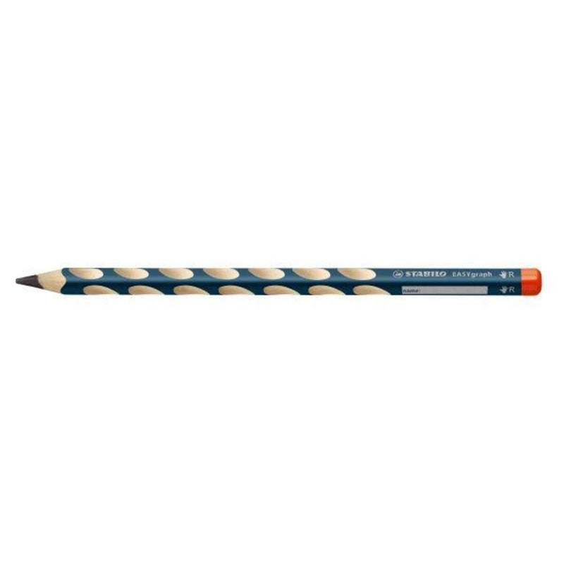 Ergonomischer Dreikant-Bleistift für Rechtshänder - STABILO EASYgraph in petrol - 12er Pack - Härtegrad HB