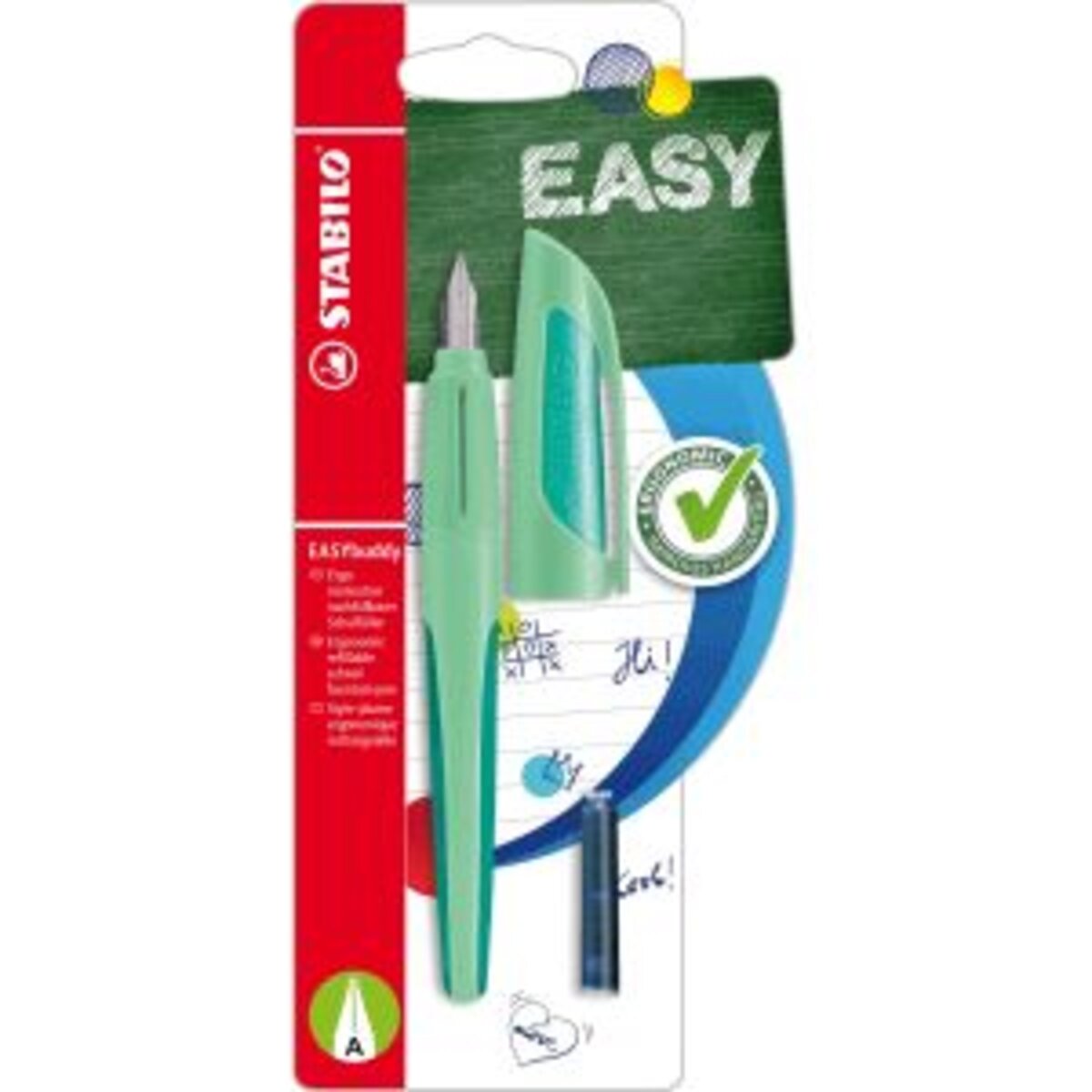 Ergonomischer Schulfüller STABILO® EASYbuddy® Pastel, A, Hauch von Minzgrün