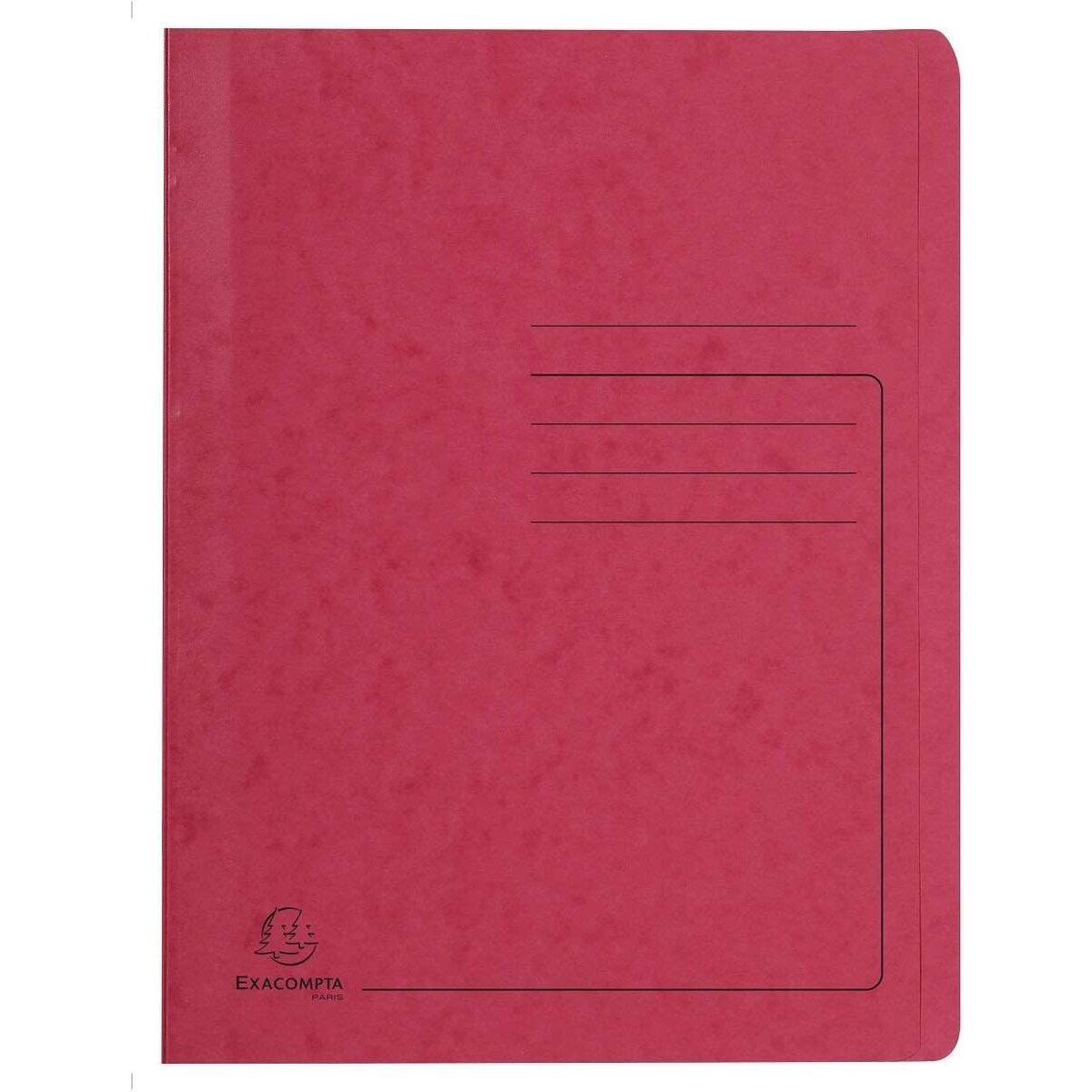 Exacompta Schnellhefter Colorspan bedruckt, 24 x 32 cm, für DIN A4, bis zu 350 Blatt, rot