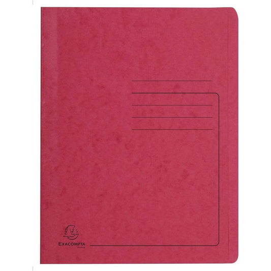 Exacompta Schnellhefter Colorspan bedruckt, 24 x 32 cm, für DIN A4, bis zu 350 Blatt, rot