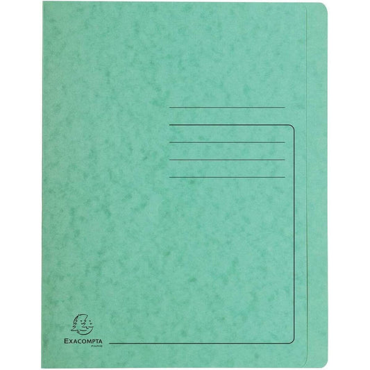 Exacompta Schnellhefter Colorspan bedruckt, 24 x 32 cm, für DIN A4, bis zu 350 Blatt, grün
