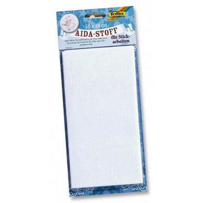 folia Aida-Stoff, 50 x 49 cm, weiß