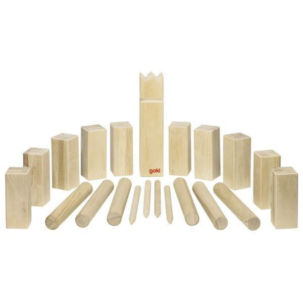 goki Wikingerspiel Kubb, im Baumwollbeutel