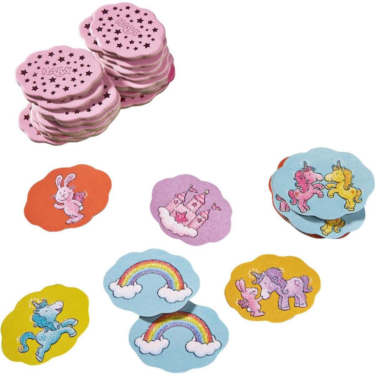 HABA 305510 Einhorn-Glitzerglück Memozauber