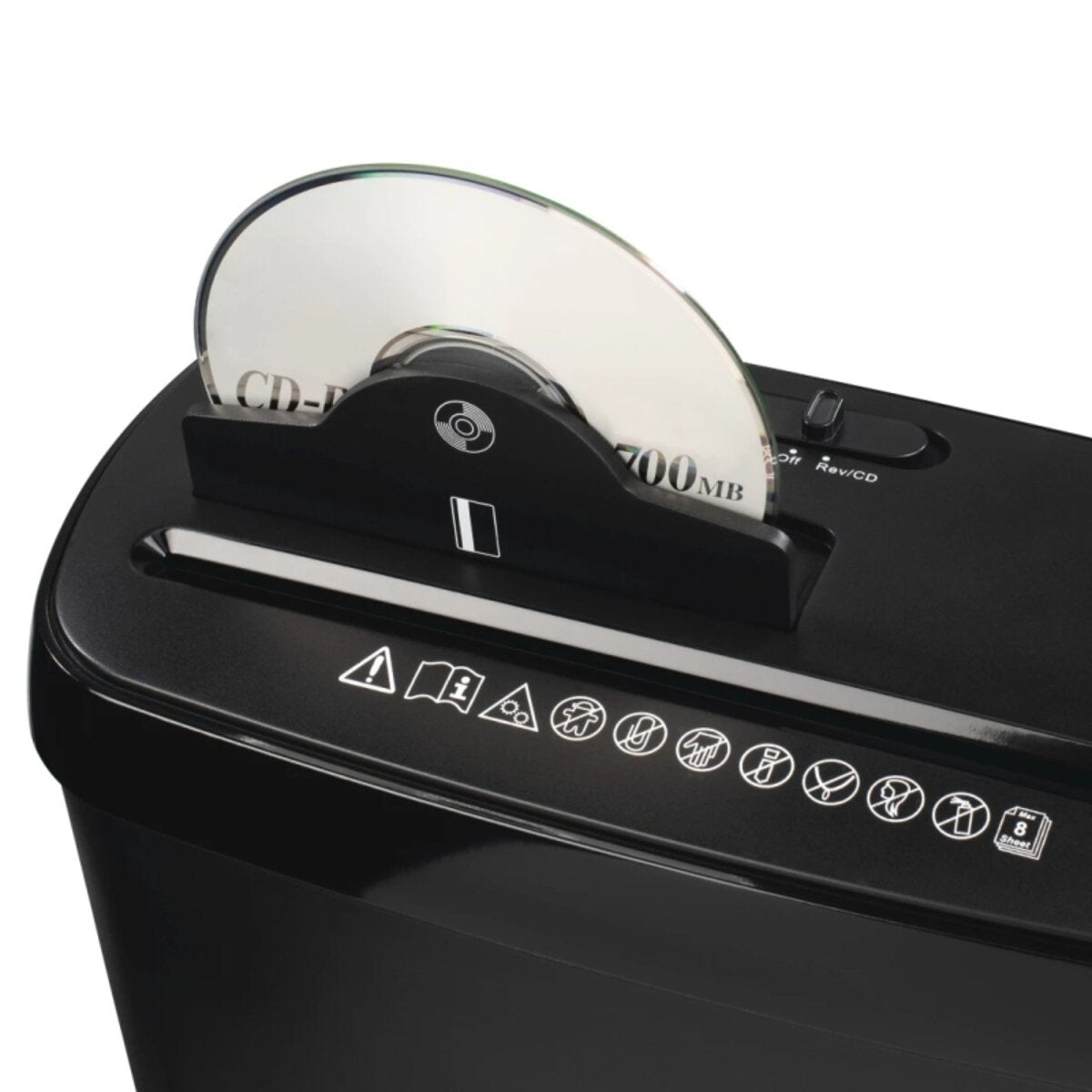Hama Aktenvernichter S8CD Basic schwarz Schredder mit Sicherheitsstufe P2 T1
