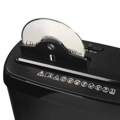 Hama Aktenvernichter S8CD Basic schwarz Schredder mit Sicherheitsstufe P2 T1