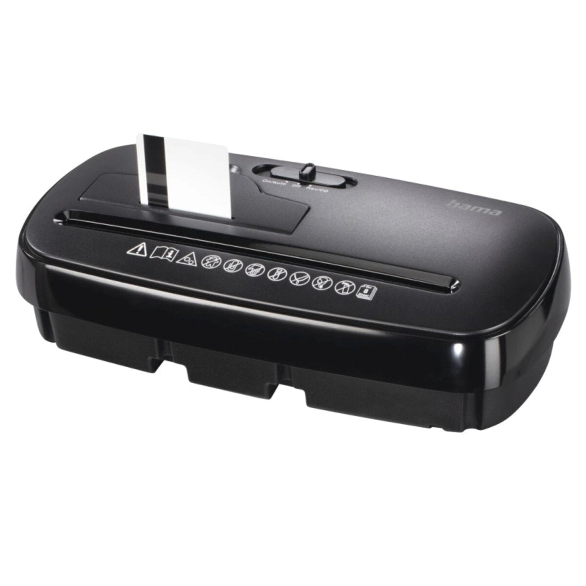 Hama Aktenvernichter S8CD Basic schwarz Schredder mit Sicherheitsstufe P2 T1