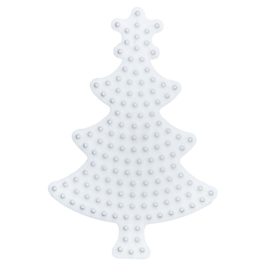 Hama Bügelperlen Stiftplatte Weihnachtsbaum in weiß für Midi Bügelperlen mit Durchmesser 5 mm