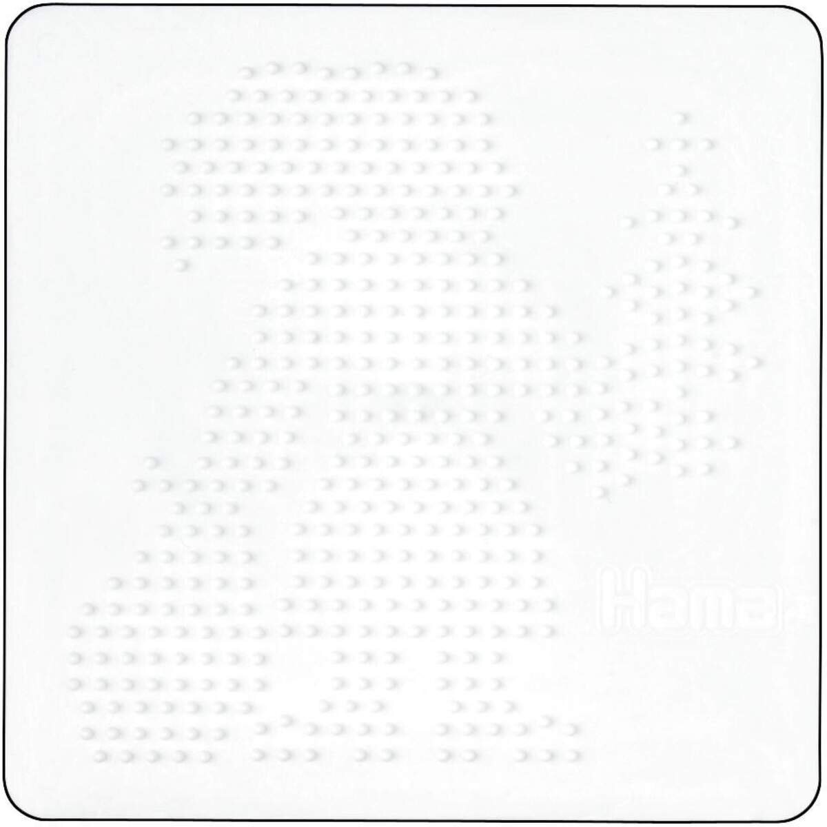 Hama Bügelperlen Stiftplatte Weihnachtsmann