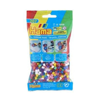 Hama Midi Bügelperlen, Mix 00, ca. 1.000 Stück, Ø 5,0 mm