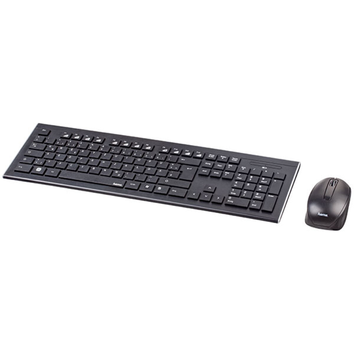 Hama Funktastatur-/Maus-Set Cortino schwarz QWERTY UA