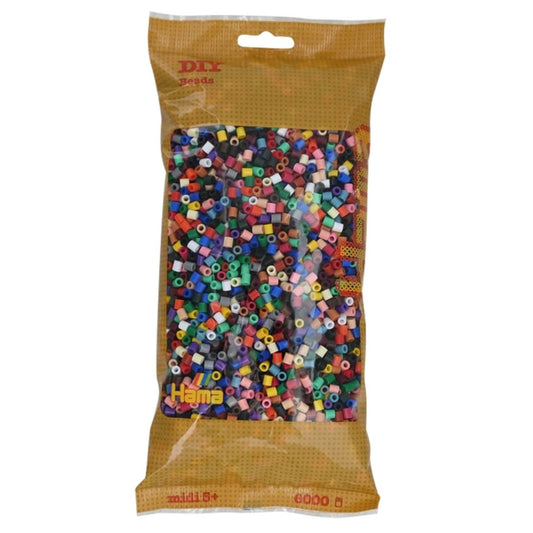 Hama Midi Bügelperlen, Mix 67, ca. 6.000 Stück, Ø 5,0 mm