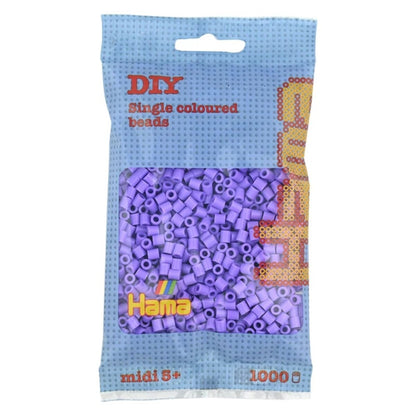 Hama Midi Bügelperlen, Pastell-Lila, ca. 1.000 Stück, Ø 5,0 mm