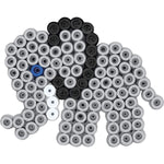 Hama Maxi Bügelperlen, Bügelperlen Box Löwe und Elefant, ca. 600 Bunte Bastelperlen, Zwei transparente Stiftplatten, Ø 10,0 mm
