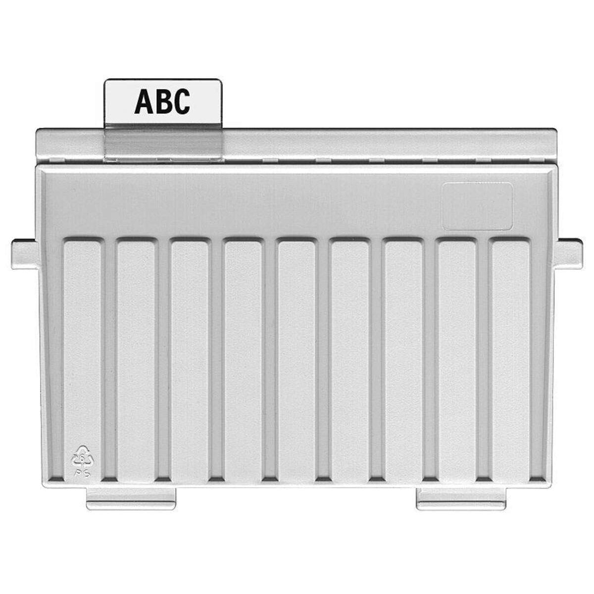 HAN Stützplatten A6 quer Kunststoff, grau