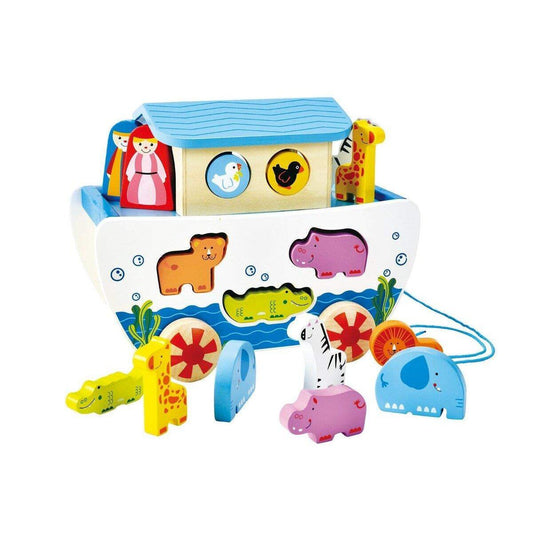 Hape Nachzieh-Arche mit Figuren
