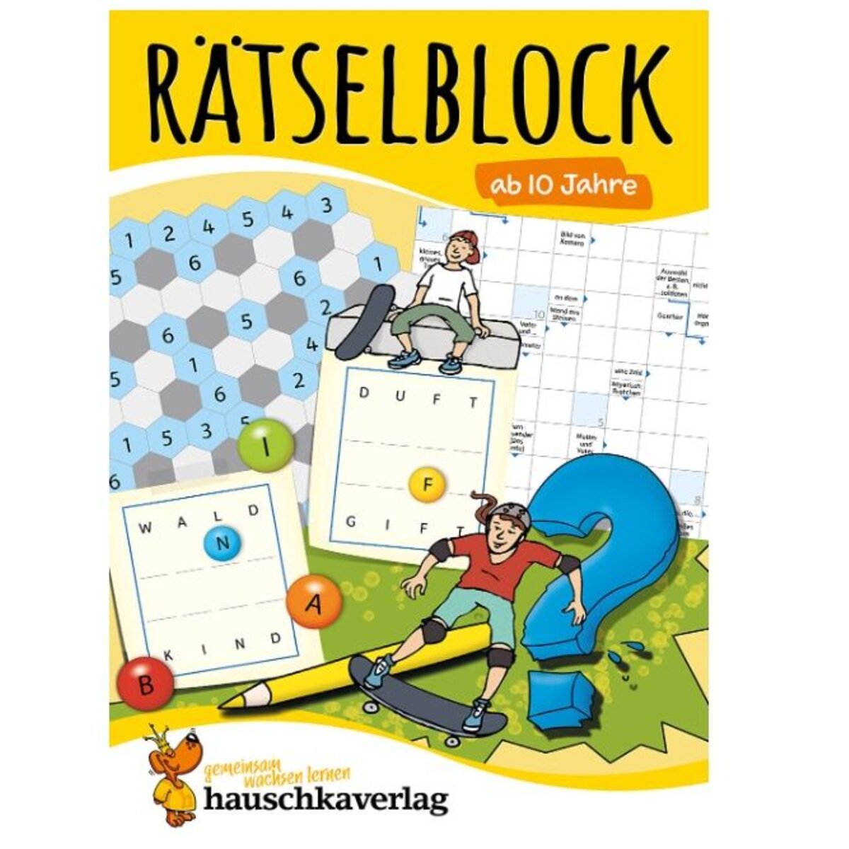 Hauschka Verlag Rätselblock ab 10 Jahre: Kunterbunter Rätselspaß