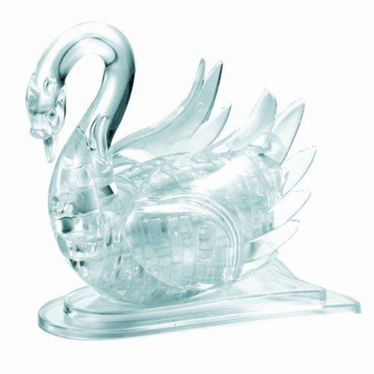 HCM Kinzel Crystal Puzzle - Schwan Transparent, 44 Teile