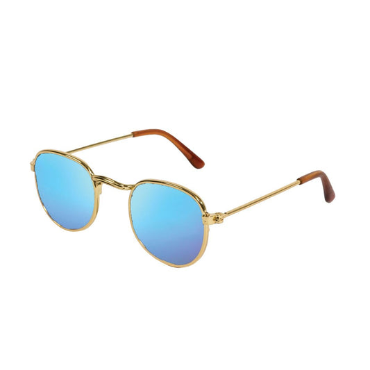 Heless Sonnenbrille, gold, blau verspiegelt