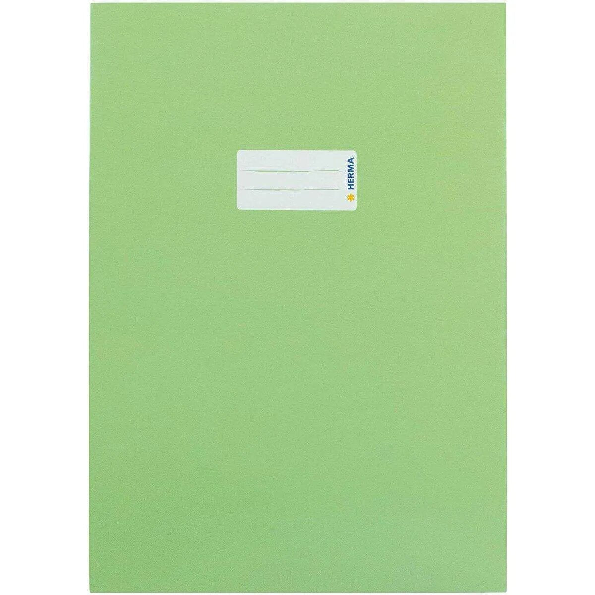 HERMA 1 Heftschoner Karton A4 grasgrün mit Beschriftungsfeld