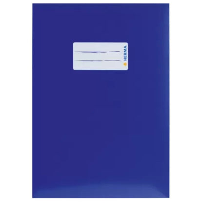 HERMA 1 Heftschoner Karton A5 dunkelblau mit Beschriftungsfeld